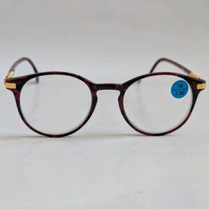 NWT Vintage 90's Lady Fashion School Girl Reading Glasses (S. Burgundy)
